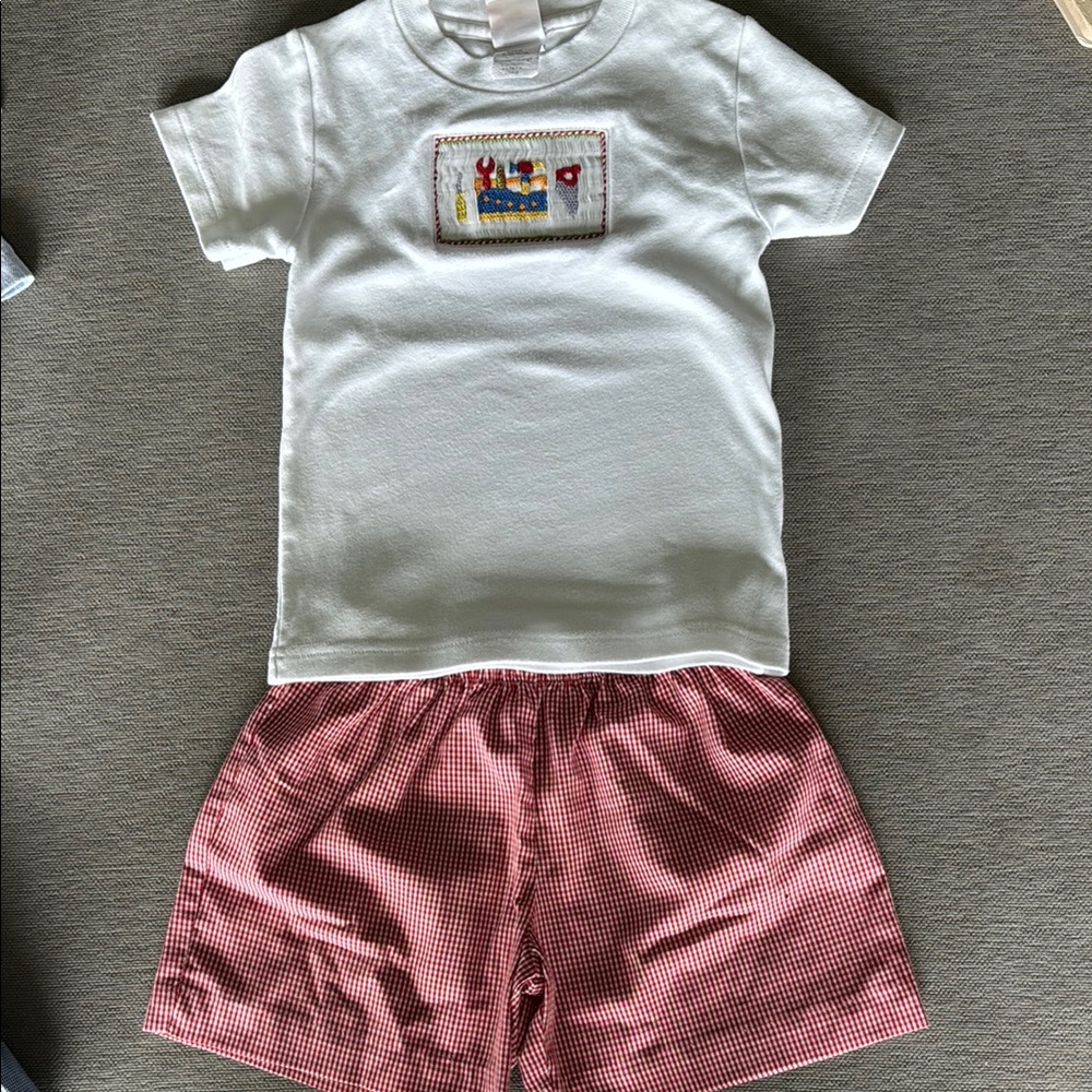 Smocked Giraffe Set (24m)